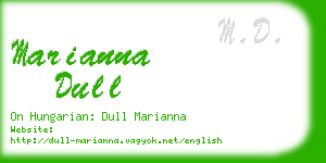 marianna dull business card